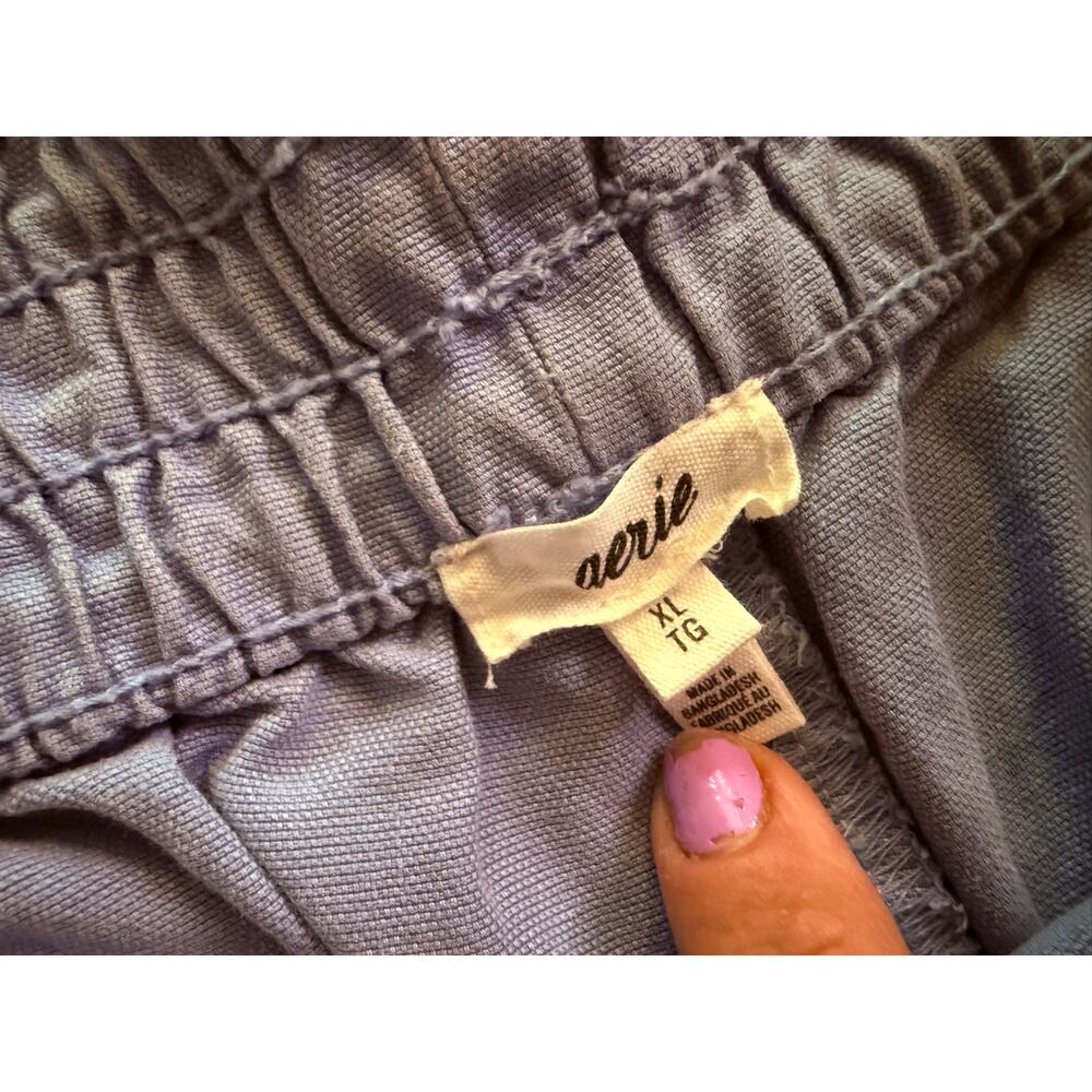 Aerie Babewatch High Waisted Pull On Short blue size XL - Picture 5 of 6